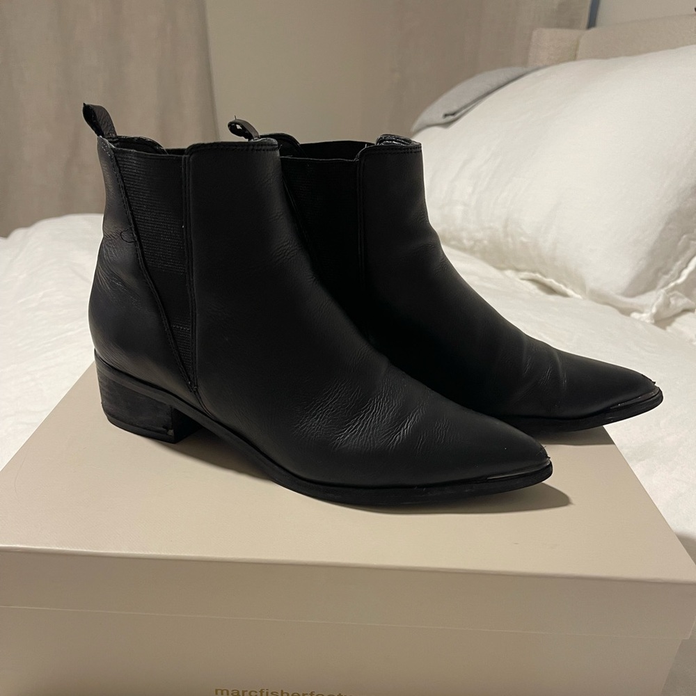Marc Fisher Yale Black Booties